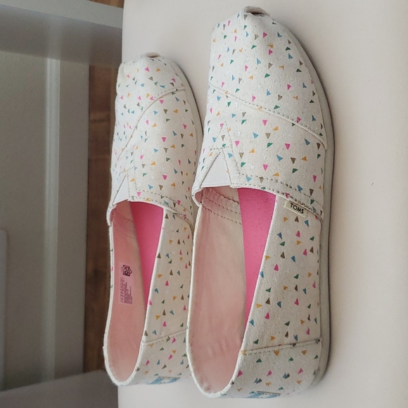 Cream/Confetti Toms - Picture 3 of 6